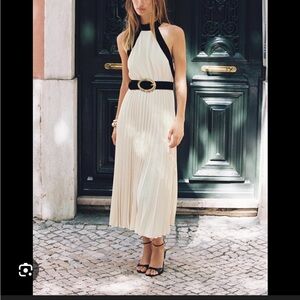 Zara Halter Dress With Belt Size XS NWT